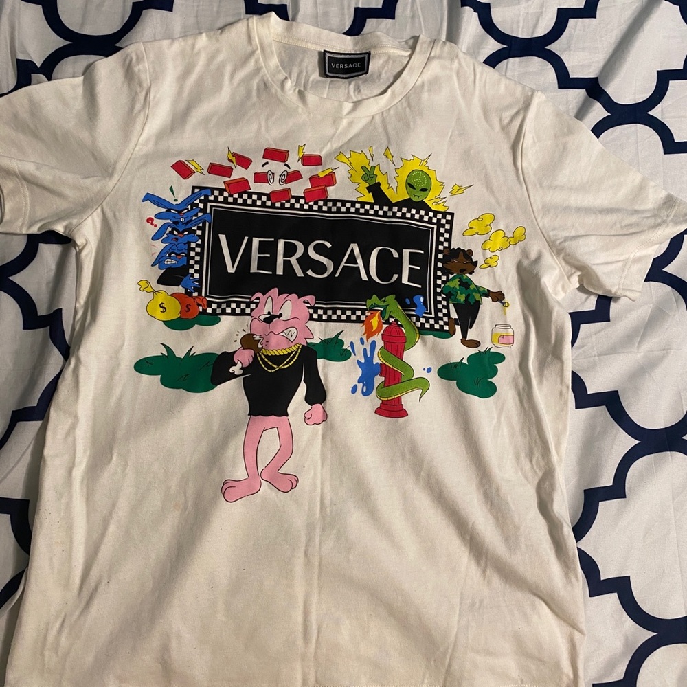Young Versace Character Print T-shirt
